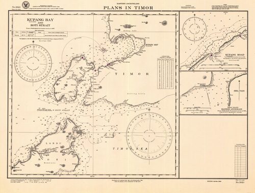 Eastern Archipelago - Plans in Timor - Kupang Bay and Roti Strait - Kupang Road - Semau Island Hainsisi Anchorage