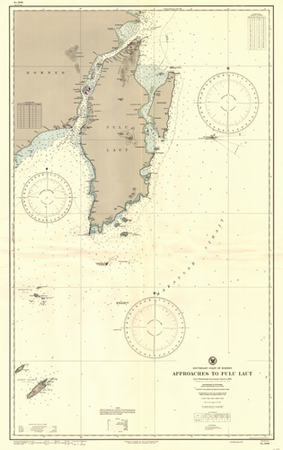 Southwest Coast of Borneo - Approaches to Pulu Laut