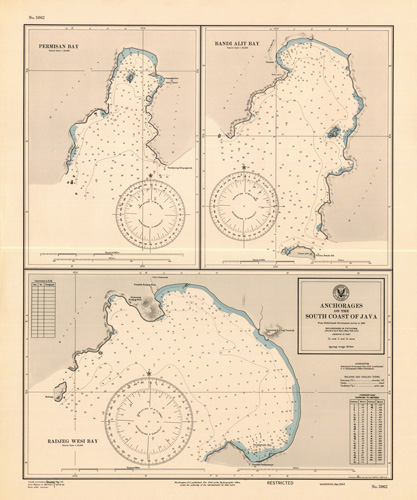 Anchorages on the South Coast of Java - Permisan Bay - Bandi Alit Bay - Radjeg Wesi Bay