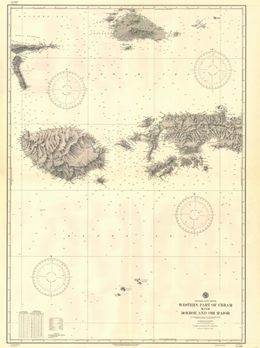 Netherlands Indies - Western Part of Ceram with Boeroe and Obi Major