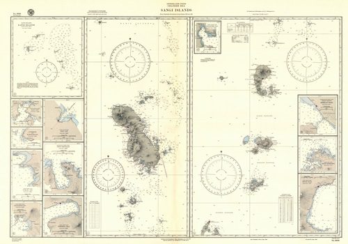 Netherlands Indies - Celebes Sea - Sangi Islands - Kawio Islands - Dago Bay - Peta Bay - Mahengetang - Tamako Bay - Telok Behongang - Tahoena Bay - Manganitoe Bay Boehias Road - Telok Moendoeng - Oeloe Road