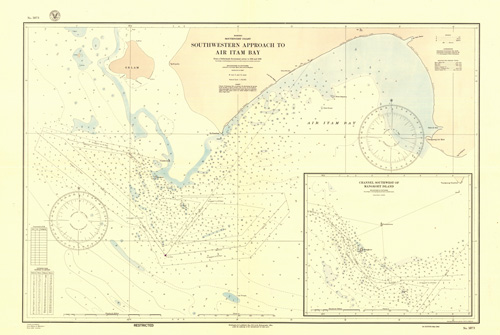 Borneo - Southwest Coast - Southwestern Approach to Air Itam Bay - Channel Southwest of Mangkoet Island