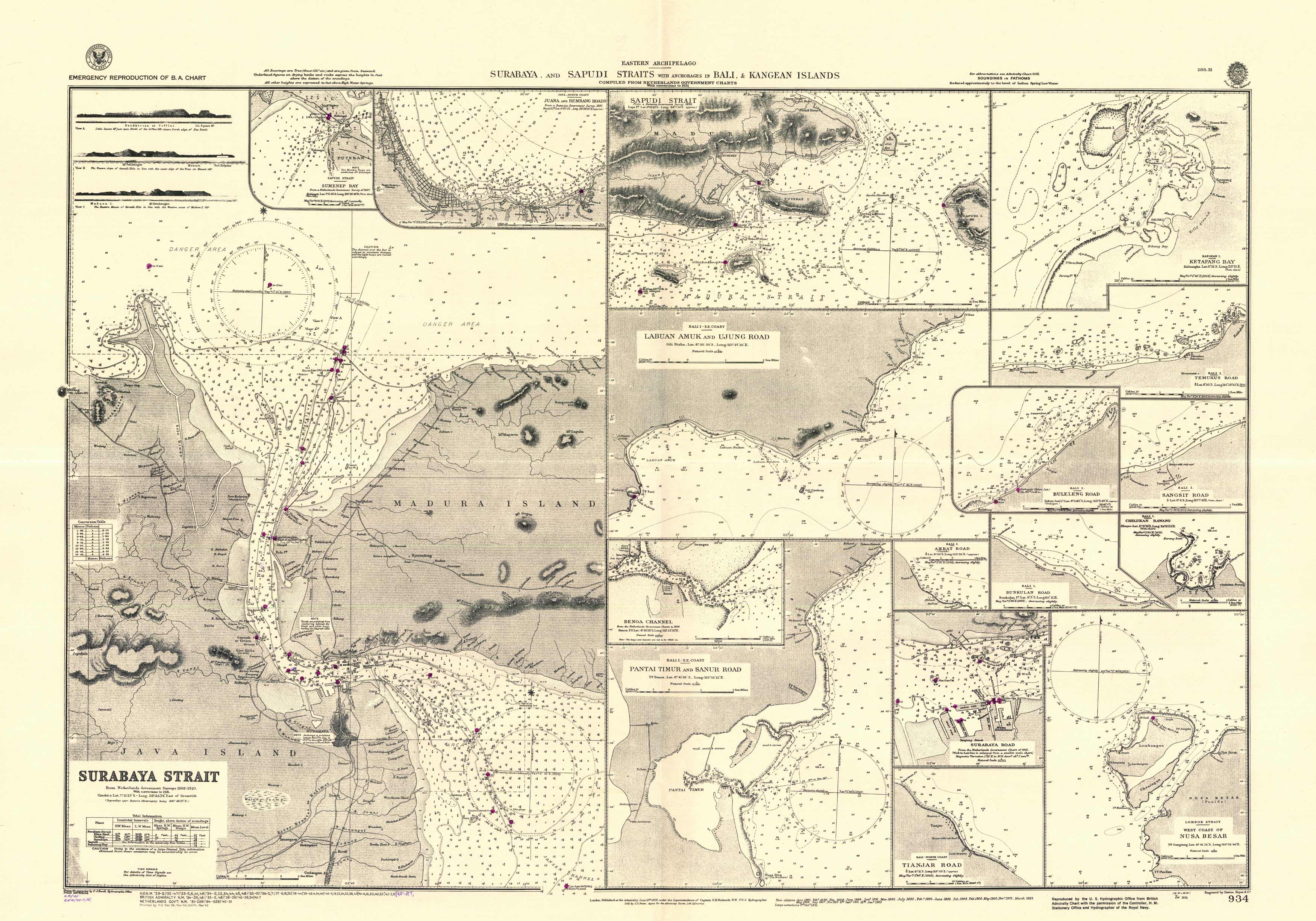 Eastern Archipelago - Surabaya and Sapudi Straits w/ Anchorages in Bali & Kangean Islands - Sumenep Bay - Juana and Rembang Eastern Archipelago - Surabaya and Sapudi Straits w/ Anchorages in Bali & Kangean Islands - Sumenep Bay - Juana and Rembang