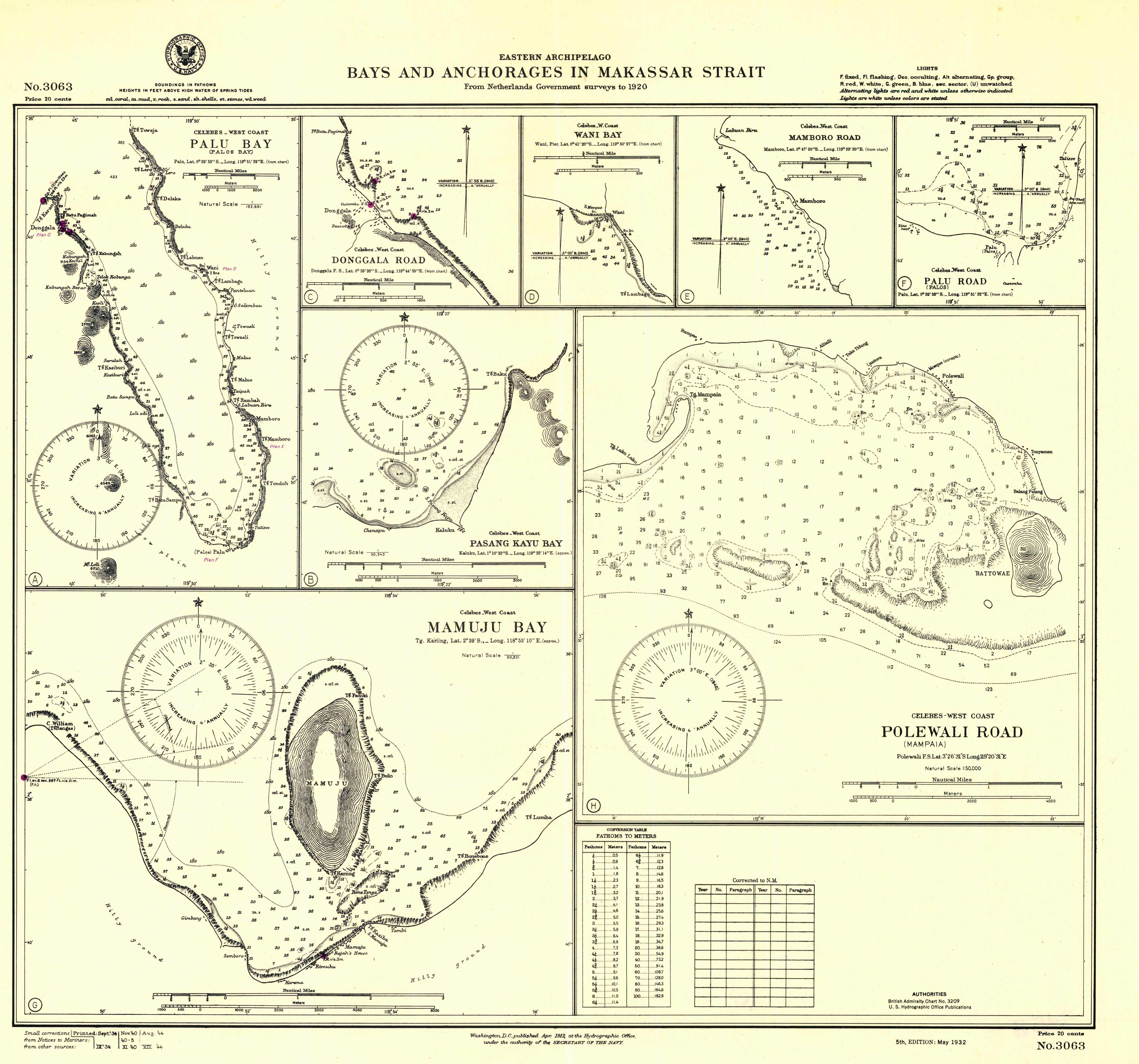 Eastern Archipelago - Bays and Anchorages in Makassar Strait - Palu Bay - Donggala Road - Wani Bay - Mamboro Road - Palu Road - Pasang Kayu Bay - Mamuju Bay - Polewali Road Eastern Archipelago - Bays and Anchorages in Makassar Strait - Palu Bay - Donggala Road - Wani Bay - Mamboro Road - Palu Road - Pasang Kayu Bay - Mamuju Bay - Polewali Road