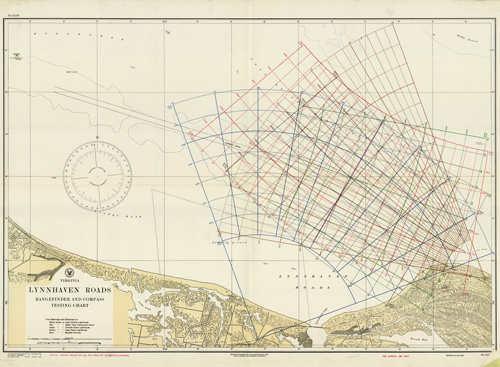 Virginia - Lynnhaven Roads - Rangefinder and Compass Testing Chart