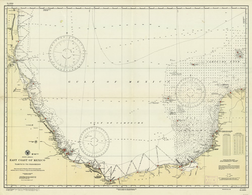 North America - East Coast of Mexico - Tampico to Progreso