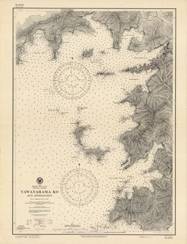 Japan- Shikoku- West Coast- Bungo Suido- Yawatahama Ko and Approaches- From a Japanese survey in 1908