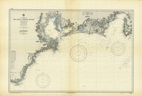 Japan- Honshu- South Coast- Iro Saki to Shiono Misaki (Modern Day- Approximately Shima to Shimoda) - From Japanese Surveys to 1927