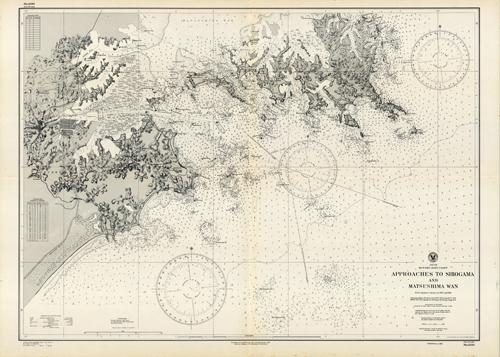 Japan- Honshu- East Coast- Approaches to Shiugama and Matsushima Wan (Bay)- From Japanese surveys in 1899 and 1901