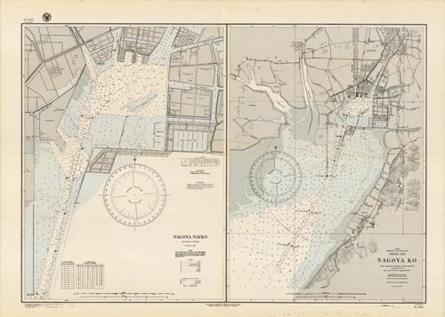 Japan- Honshu- South Coast- Nagoya Ko- From Japanese surveys in 1914 and 1927; Nagoya Naiko