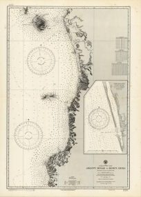 Japan- Hokkaido- West Coast- Aikappu Misaki to Rebun Shima (Approximately Modern Day Rumoi to Wakkanai) - From Japanese surveys between 1893 and 1900; Teshio Kawa Kuchi- From Japanese surveys to 1927