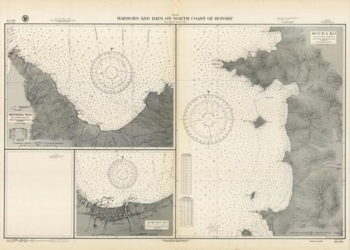 Japan- Harbors and Bays on North Coast of Honshu- From Japanese surveys in 1914