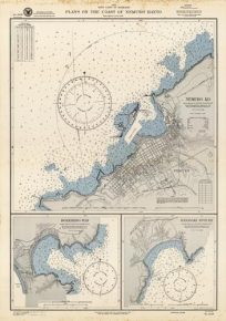 Japan- East Coast of Hokkaido- Plans on the Coast of Nemuro Hanto- From Japanese surveys in 1921