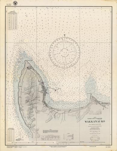 Japan- North Coast of Hokushu (Hokkaido)- Wakkanai Ko From a Japanese survey in 1925