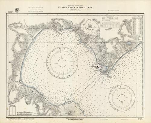 Japan- Hokkaido- South Coast- Uchiura Wan or Iburi Wan (Volcano Bay) From Japanese surveys to 1911