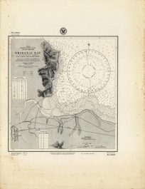 Japan- Honshu- North Coast- Mutsu Kaiwan (Mutsu Bay)- Shiranai Bay (Kominato Bay) From a Japanese survey in 1888 and 1889