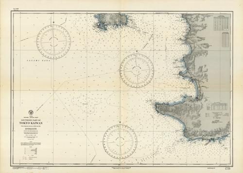 Japan- Honshu- South Coast- Southern Part of Tokyo Kaiwan (Bay)- From Japanese surveys in 1923 and 1924