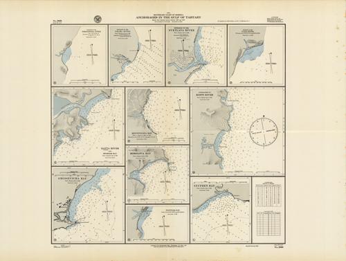 Asia- Southeast Coast of Siberia- Anchorages in the Gulf of Tartary- Mostly from Russian surveys between 1893 and 1935 Asia- Southeast Coast of Siberia- Anchorages in the Gulf of Tartary- Mostly from Russian surveys between 1893 and 1935