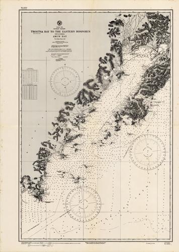 Japan Sea- RussianTartary- Troitsa Bay to the Eastern Bosporus including Amur Bay- From Russian Charts to 1912