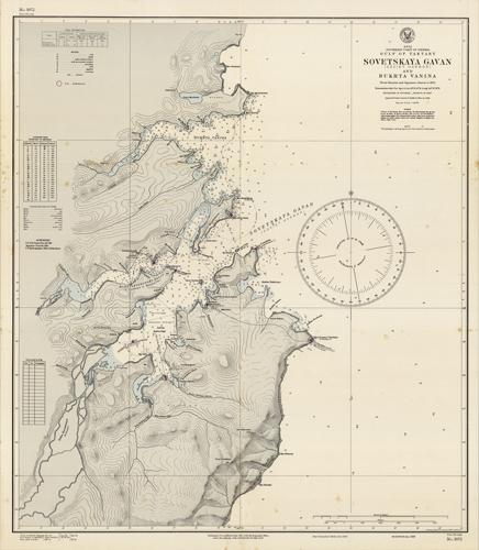 Asia- Southeast Coast of Siberia- Gulf of Tartary- Sovetskaya Gavan (Soviet Harbor) and Bukhta Vanina- From Russian and Japanese charts to 1935