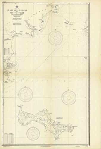 Bering Sea- St. Lawrence Island to Bering Strait- From a USSR Government survey in 1923 and 1933 with additions from US Government charts and other sources to 1943