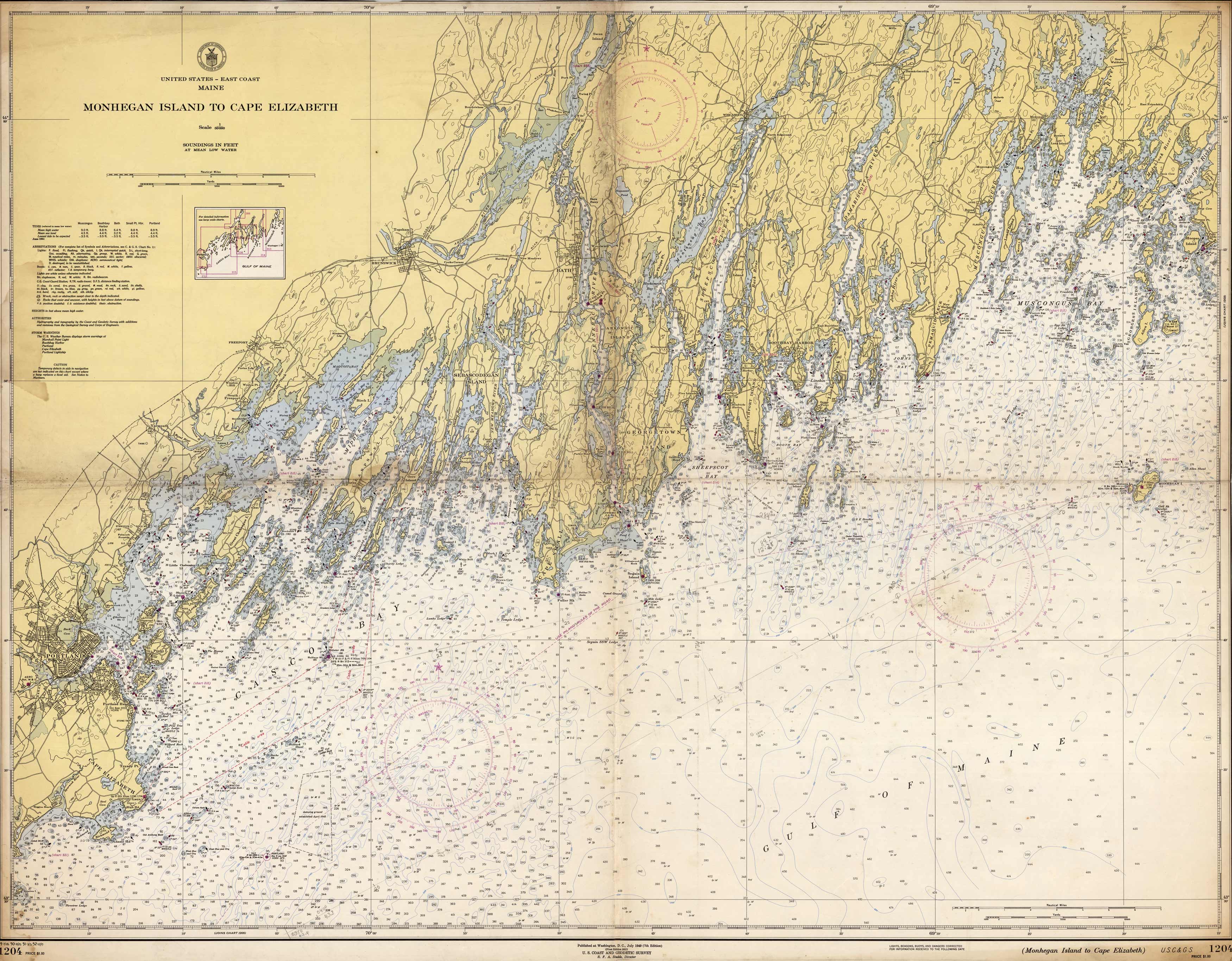 Monhegan Island to Cape Elizabeth