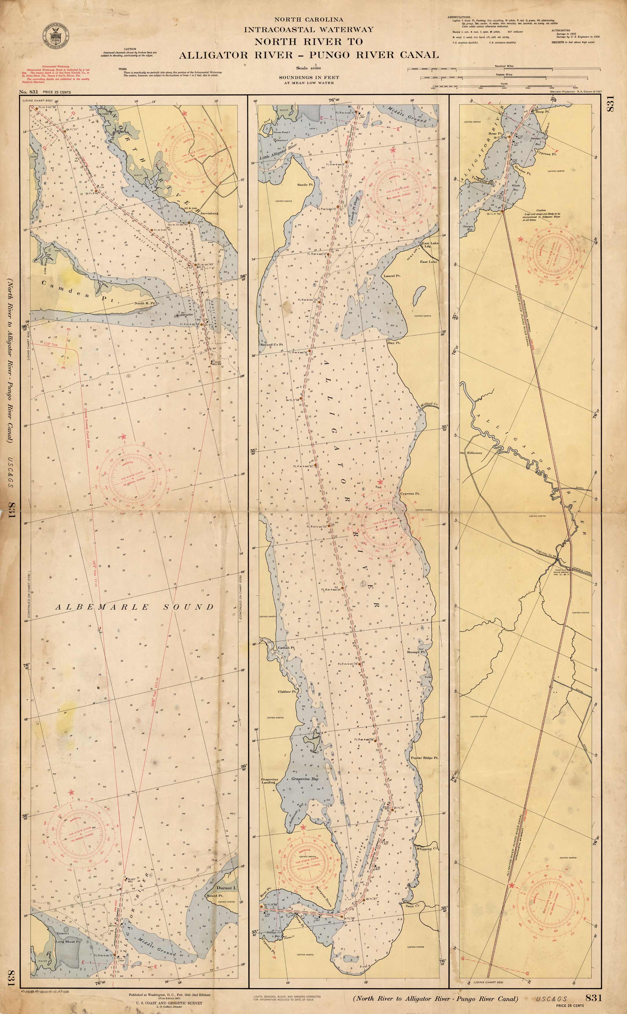 North River to Alligator River- Pungo River Canal North River to Alligator River- Pungo River Canal