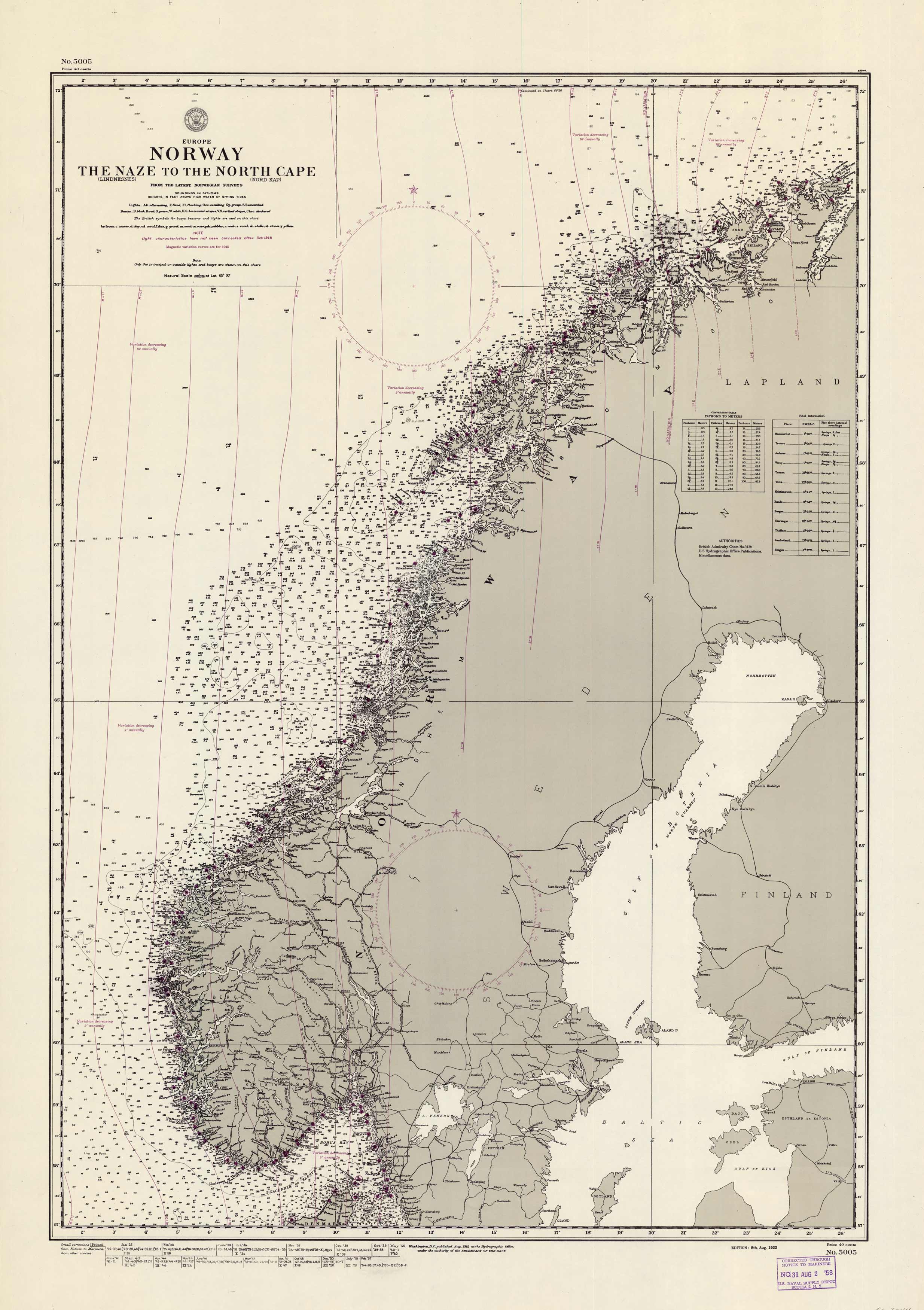 Norway- The Naze to the North Cape- From the Latest Norwegian Surveys
