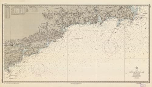 Ireland- South Coast- Eire- Wexford to Kinsale- From a British survey in 1890 Ireland- South Coast- Eire- Wexford to Kinsale- From a British survey in 1890