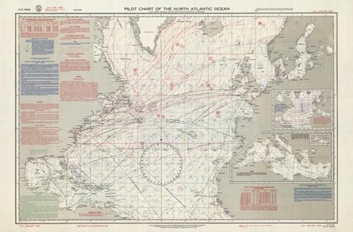 Pilot Chart of the North Atlantic Ocean