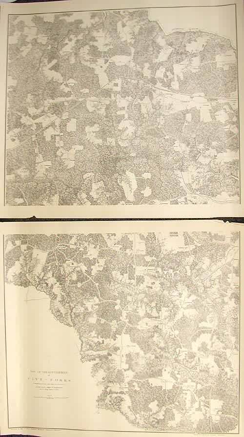 Map of the Battlefield of Five-Forks Map of the Battlefield of Five-Forks