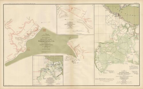 Civil War Atlas; Plate 15; Maps of Yorktown