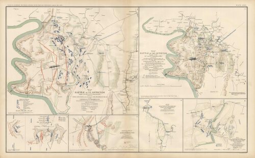 Civil War Atlas; Plate 28; Map of the Battles of Gettysburg and Antietam
