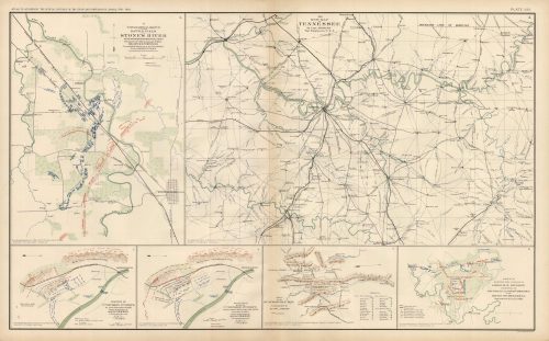 Civil War Atlas; Plate 30; Maps of Stones River Battle Field and Tennessee'