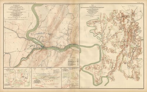 Civil War Atlas; Plate 42; Map of Harpers Ferry