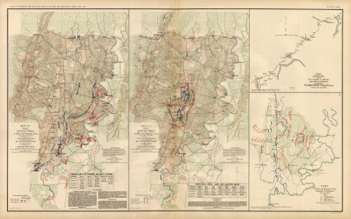 Civil War Atlas; 1892; Plate 46; Map of Battle of Chickamauga; Turkeytown Valley