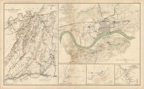 Civil War Atlas; 1892; Plate 48; Map of The Chickamauga Campaign; Defenses of Knoxville