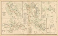 Civil War Atlas; Plate 55; Map of Battle-Field of Wilderness
