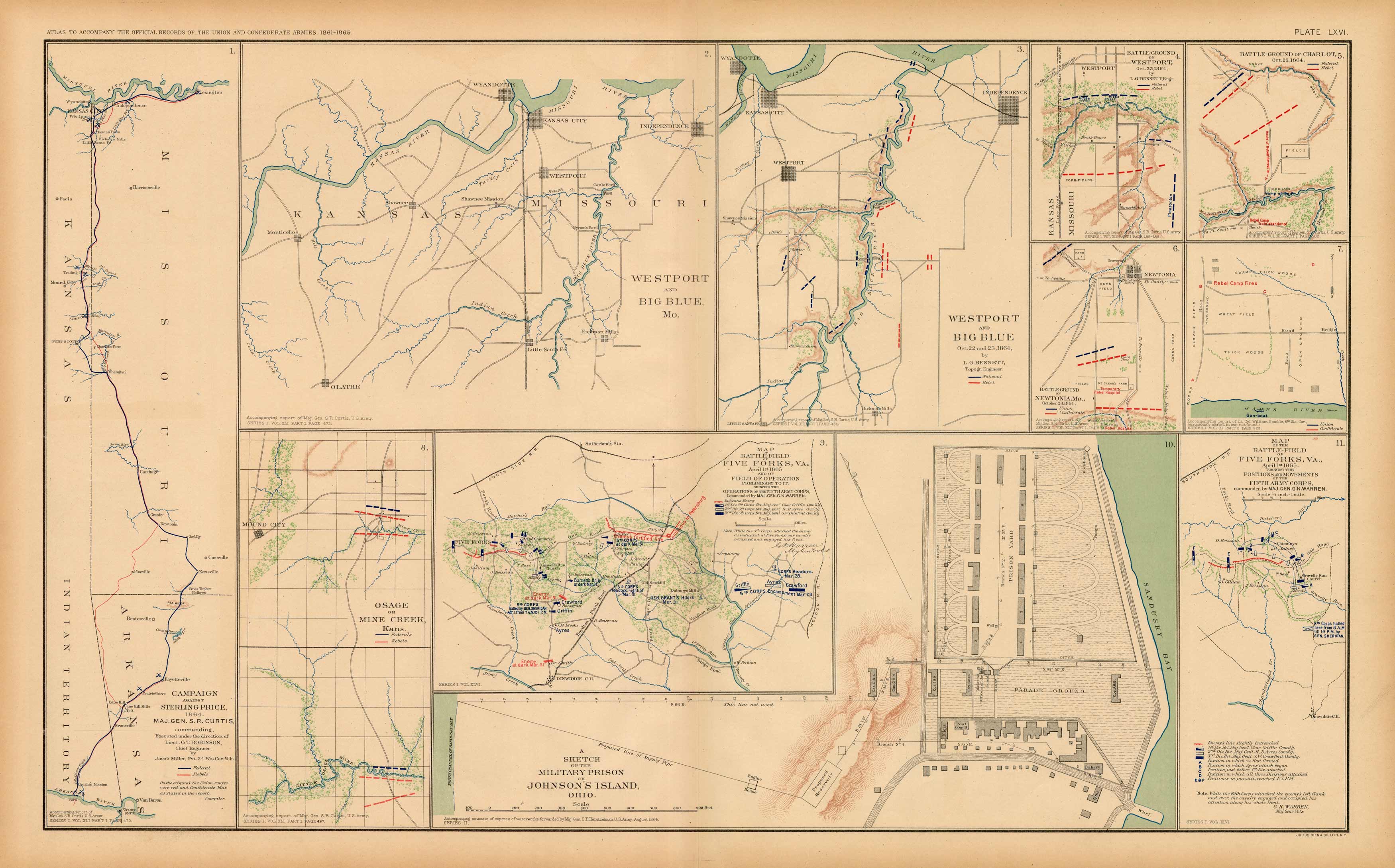 Civil War Atlas; Plate 66; Maps of Westport Civil War Atlas; Plate 66; Maps of Westport