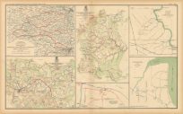 Civil War Atlas; Plate 78; Maps of High Bridge and Farmville