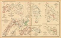 Civil War Atlas; Plate 81; Map Maj. Gen. Campbells Surveys Battles of the Wilderness; Staunton