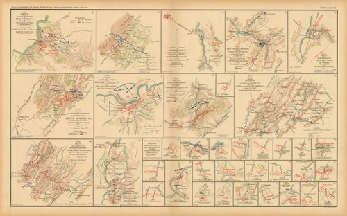 Civil War Atlas; Plate 84; Sketch of Cavalry Engagement at Milford