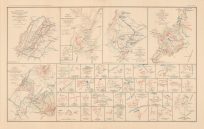 Civil War Atlas; Plate 85; Map of Route Army of the Valley Battle of Winchester Battles of Port Republica