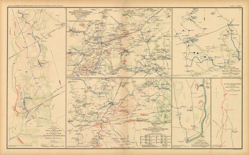 Civil War Atlas; Plate 87; Maps of Mine Run Va.