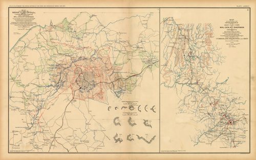 Civil War Atlas; Plate 88; Maps of Siege of Atlanta