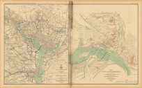 Civil War Atlas; Plate 89; Maps of Military map of N.E. Virginia and City of Richmond