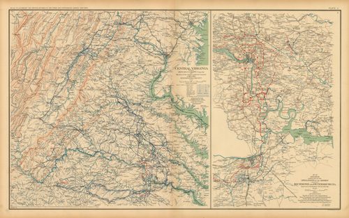 Civil War Atlas; Plate 100; Maps of General Grants Campaign