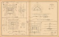 Civil War Atlas: Plate 108; Fort Jeb. Stuart K; Mobile Defenses Lunette D; Mouton; G.H. and I.