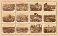 Civil War Atlas; Plate 128; Photographic Views of Rebel Lines around Atlanta