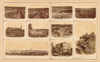 Civil War Atlas; Plate 129; Photographic Views of Rebel Lines around Atlanta